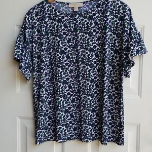 Michael Kors floral knit top.